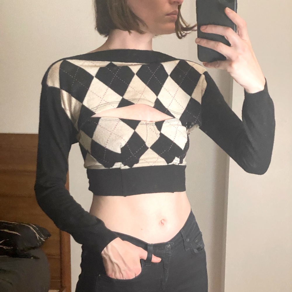 ‘Dana Foley NYC’ recycled. knit crop top